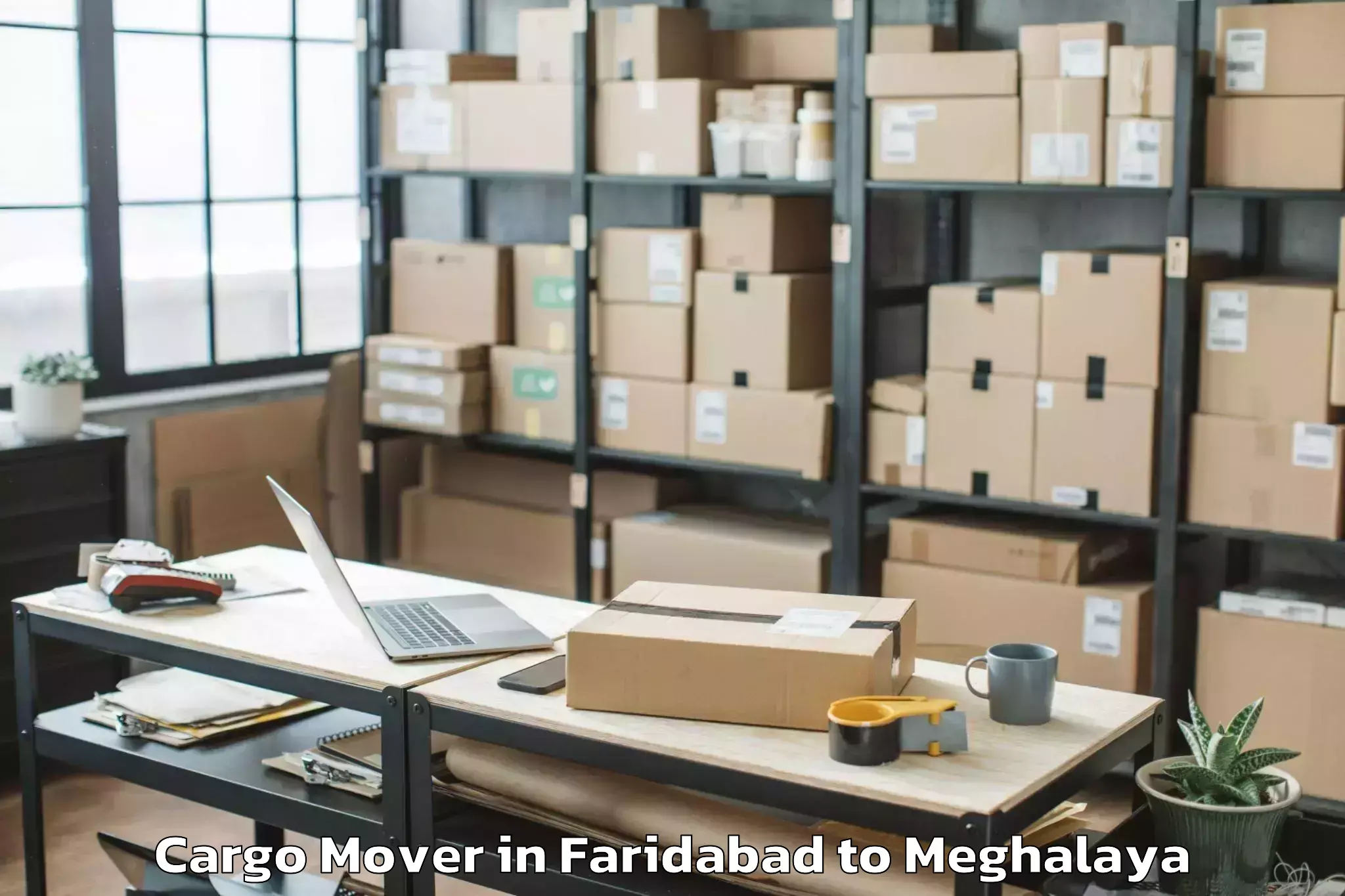 Affordable Faridabad to Mawryngkneng Cargo Mover